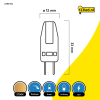 123led G4 LED dimmable capsule 1.5W (17W) LDR01942 - 2