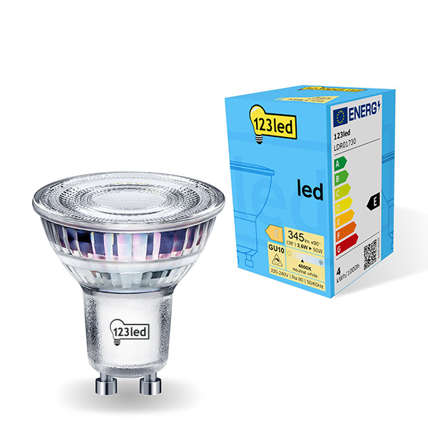123inkt 123led GU10 LED dimmable spotlight 3.6W (50W) | 4000K 73024900c LDR01730 - 1