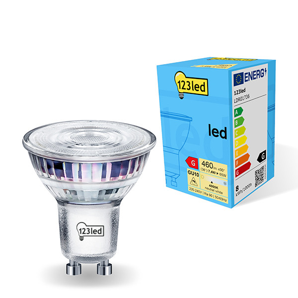 123inkt 123led GU10 LED dimmable spotlight 7.4W (65W) | 4000K  LDR01736 - 1