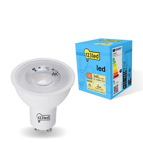 123inkt 123led GU10 LED spotlight 4.5W (50W) | 4000K  LDR01726 - 1