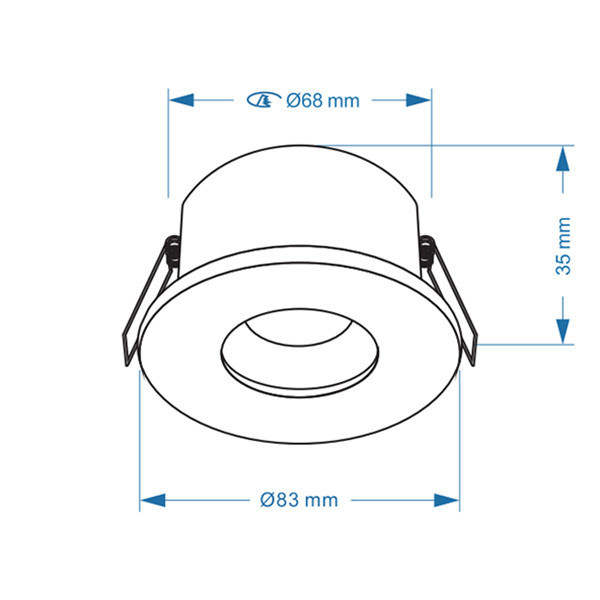 123inkt 123led GU10 LED spotlight fixture TS6801-MW LDR08014 - 4
