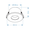 123inkt 123led GU10 LED spotlight fixture TS6801-MW LDR08014 - 4