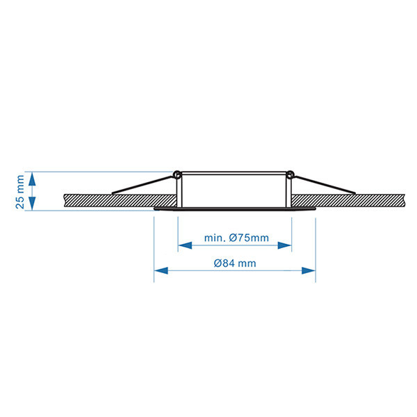 123led LED GU10 nickel spotlight fixture LDR08002 - 5