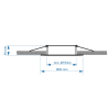 123led LED GU10 nickel spotlight fixture LDR08002 - 5