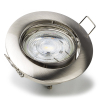 123led LED GU10 nickel spotlight fixture LDR08002 - 2