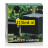 123led black Avon down solar wall lamp LDR08534 - 6