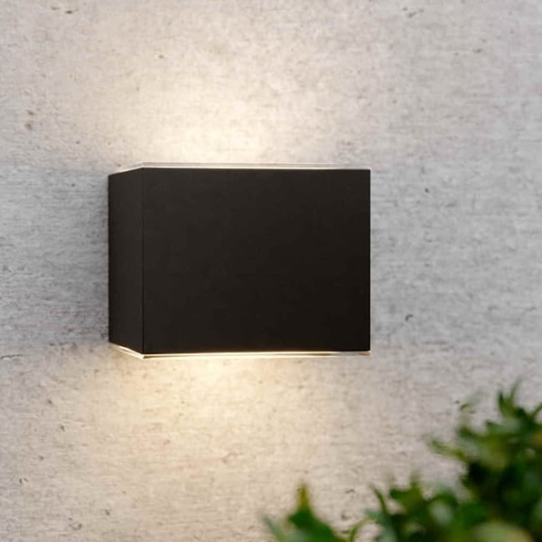 123led black Avon up & down solar wall lamp LDR08535 - 1