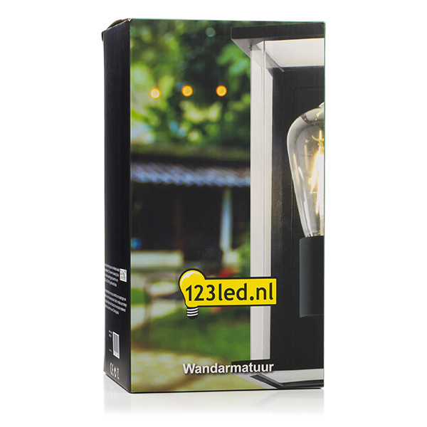123inkt 123led black Brooklyn wall lamp | Suitable for 1 x E27 KH1806 LDR08529 - 5