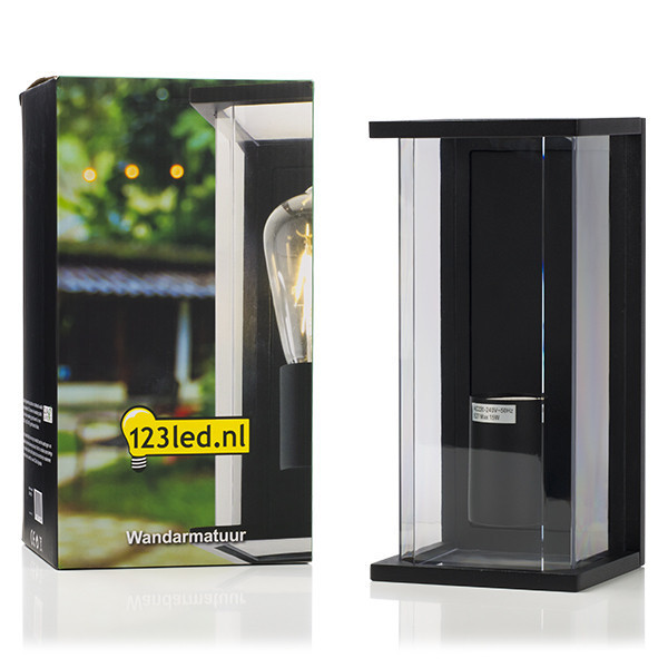 123inkt 123led black Brooklyn wall lamp | Suitable for 1 x E27 KH1806 LDR08529 - 2