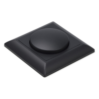 123inkt 123led black LED dimmer knob including central plate and frame ED-10002BC LDR07199