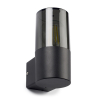 123inkt 123led black Smokey round wall lamp | Suitable for 1 x E27 6151 LDR08510 - 3