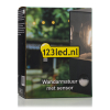 123inkt 123led black Smokey square wall lamp with sensor | Suitable for 1 x E27 6152-PIR LDR08513 - 5
