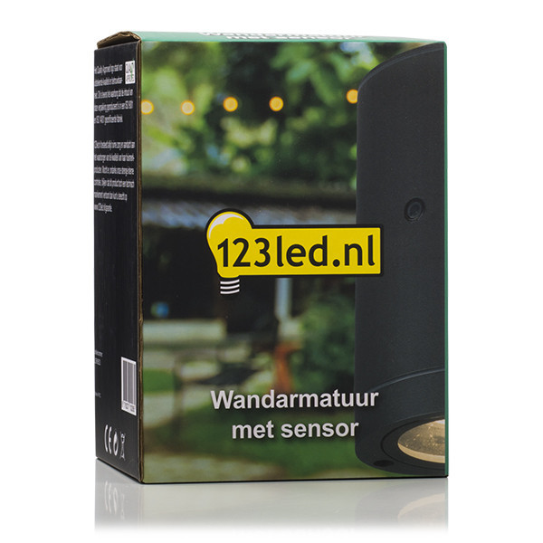 123led black oval Kingston wall lamp with sensor | Suitable for 1 x GU10 LDR08523 - 5