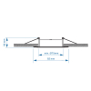 123led black recessed GU10 spotlight fixture, Ø 75mm | IP20 LDR08004 - 5