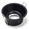 123led black recessed deep GU10 spotlight fixture, Ø 85mm | IP20 LDR08007 - 1