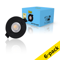 123led black recessed dimmable spotlight, Ø 68mm (5.5W) | 2000-2700K (6-pack) LDR01975