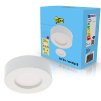 123inkt 123led round dimmable downlight, Ø 10cm (6W) | 3000-6000K | Surface-mounted and built-in 810380L123 LDR02009