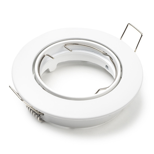 123led round white recessed GU10 spotlight fixture, Ø 75mm | IP20 LDR08000 - 1