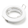 123led round white recessed GU10 spotlight fixture, Ø 75mm | IP20 LDR08000 - 1