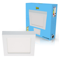 123inkt 123led square dimmable downlight, 22.7cm x 22.7cm (15W) | 3000-6000K | Surface-mounted and built-in 810385L123 LDR02024