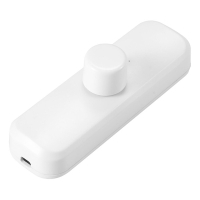 123inkt 123led white LED cord dimmer including rotary knob (RC) (0-25W) 960000202 LDR06202