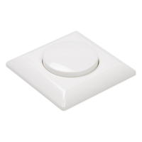 123inkt 123led white LED dimmer knob including central plate and frame ED-10002C LDR07198