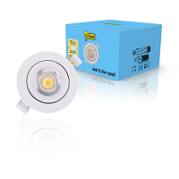 123inkt 123led white recessed dimmable spotlight, Ø 68mm (5.5W) | 2000-2700K  LDR01972