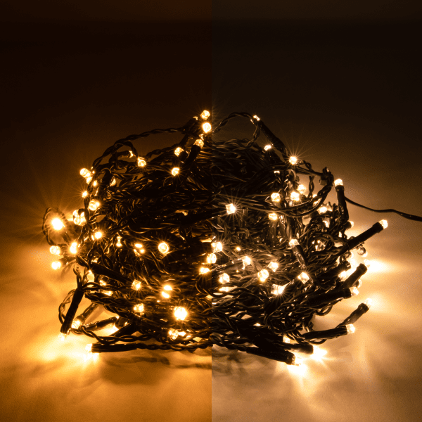 123inkt 160 LED connectable icicle lights | warm white & extra warm white | 3.1m  299298 - 1