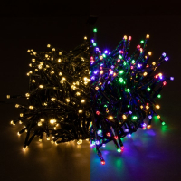 123inkt 384 LED cluster lights | multicolour & warm white | remote control | 6m  299291