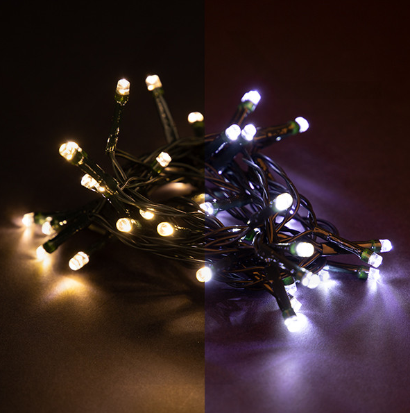 123inkt 40 LED lights | warm white & cold white | remote control | 5.9m  299268 - 1