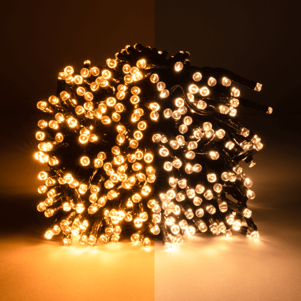 123inkt 480 LED curtain lights | warm white & extra warm white | remote control | 2.25m x 3m  299267 - 1