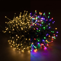 123inkt 768 LED cluster lights | multicolour & warm white | remote control | 8.6m  299293