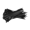 Cable ties / tiewrap (black) | 200 x 4.8mm | 100-pack