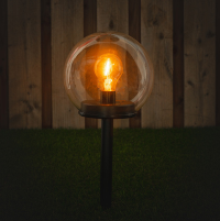 123inkt Glass Benoni solar spiked light | 2000K | 1W  LDR06358