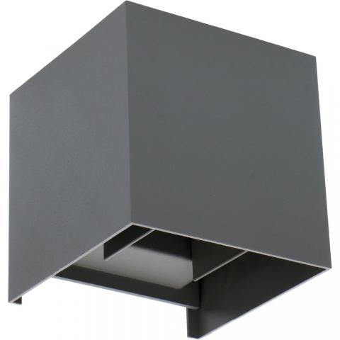 123inkt LED anthracite Amarillo up & down wall lamp | 2700K | 6W | 450 lumens | IP65  LDR06277 - 1