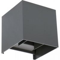 123inkt LED anthracite Amarillo up & down wall lamp | 2700K | 6W | 450 lumens | IP65  LDR06277