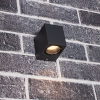 123inkt LED anthracite San Diego square wall lamp | Suitable for 1 x GU10 | IP44  LDR06281