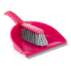 123inkt Plastic dustpan and brush with rubber edge  SDR00007
