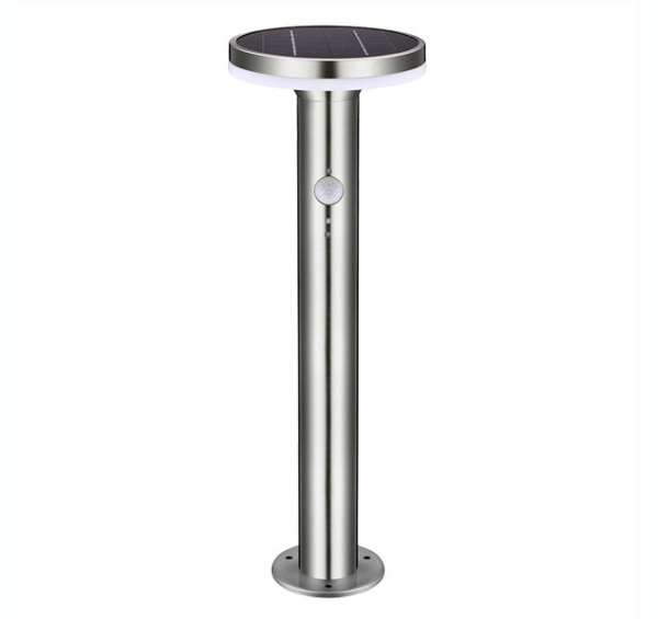 123inkt Stainless steel Porto solar garden lantern with sensor | 2700K | 6W  LDR01386 - 1