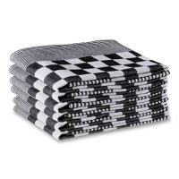 123inkt Tea towel blocks, black, 65 x 65 (6-pack)  SDR05200
