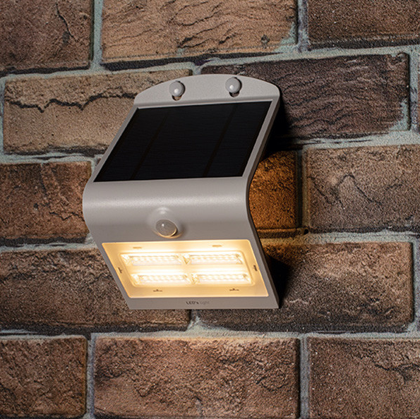 123inkt White Tokyo solar wall lamp with sensor | 3000K | 3.2W  LDR05030 - 1