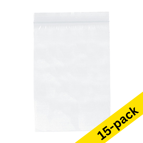 Ziplock bag | 160 x 230mm | 100-pack x15 302792 - 1