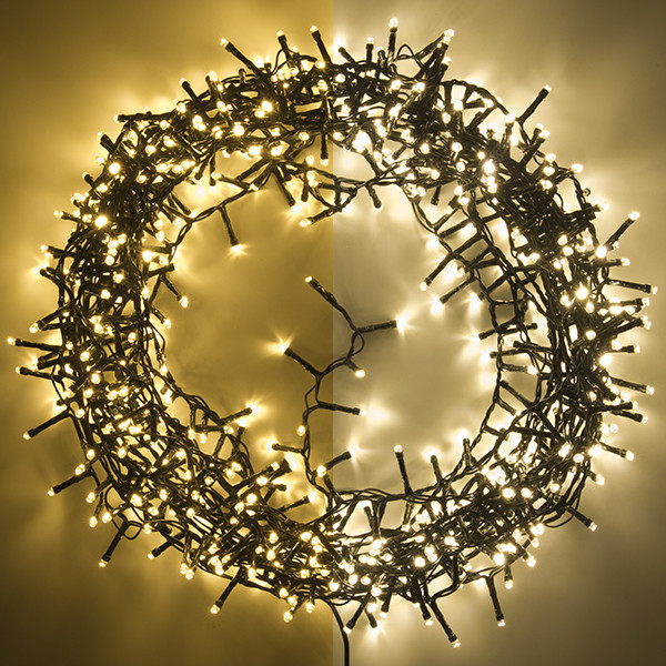 123 LED micro cluster lighting extra warm white & warm white 17 meters 700 lights LDR07133 - 1