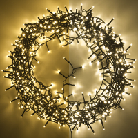 123 LED micro cluster lighting extra warm white & warm white 17 meters 700 lights LDR07133