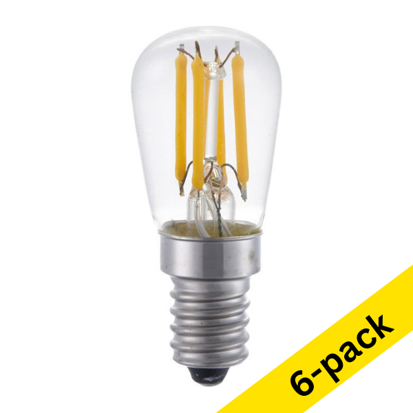 123led E14 LED dimmable clear filament tube bulb 3W (20W) (6-pack) LDR01450 - 1