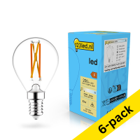 123led E14 LED dimmable filament ball bulb 2.5W (25W) (6-pack)