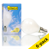123led E14 LED dimmable matte ball bulb 4.5W (40W) | 2700K (6-pack) LDR01533