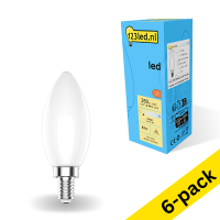 123led E14 LED dimmable matte candle bulb 2.5W (25W) (6-pack)