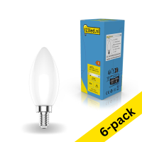 123led E14 LED dimmable matte candle filament bulb 4.5W (40W) (6-pack)