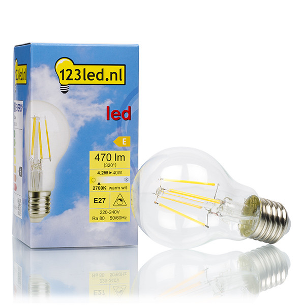 123led E27 LED dimmable filament bulb 4.2W (40W) LDR01600 - 1